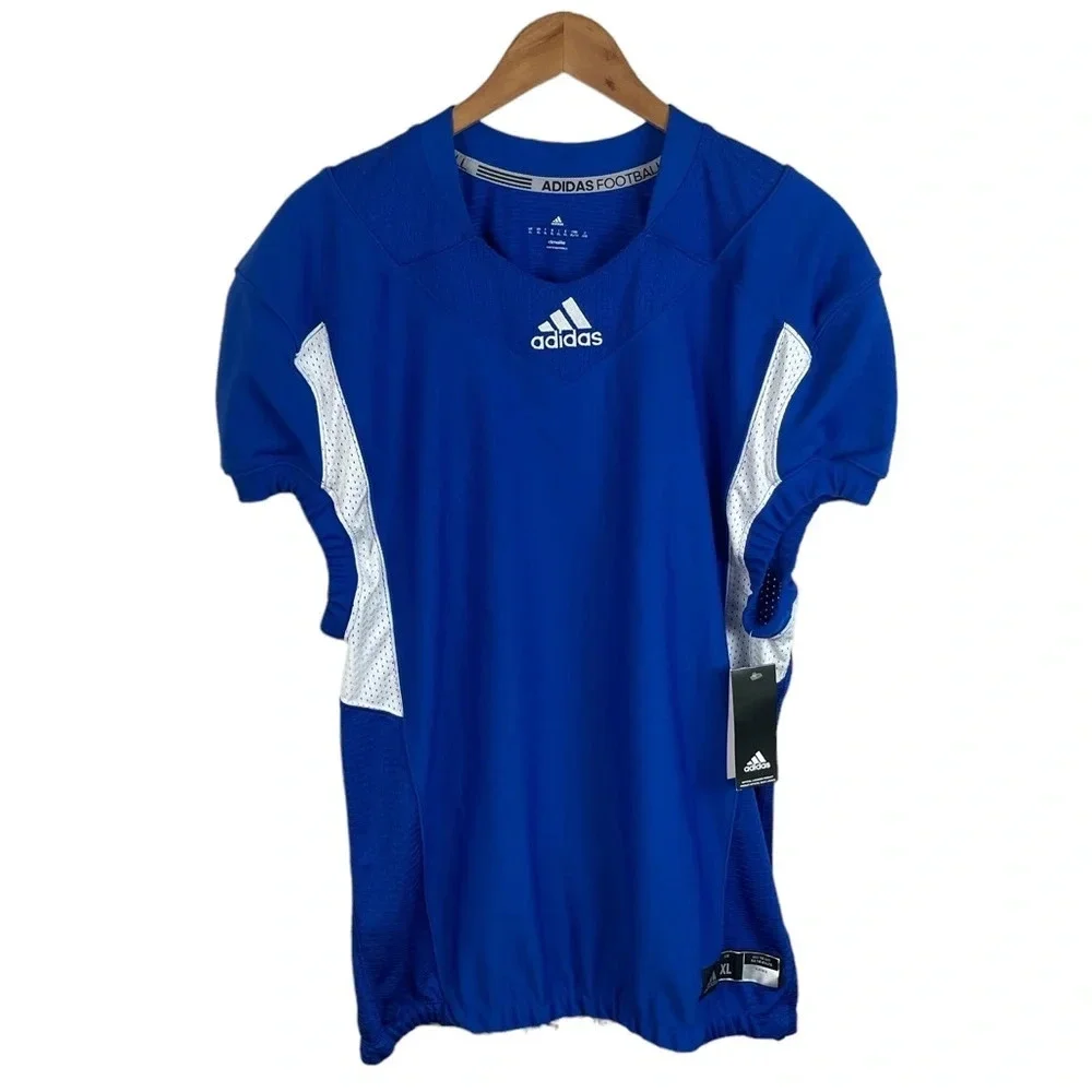 TS416 NWT Mens Adidas Football Climalite Athletic Performance Jersey XL